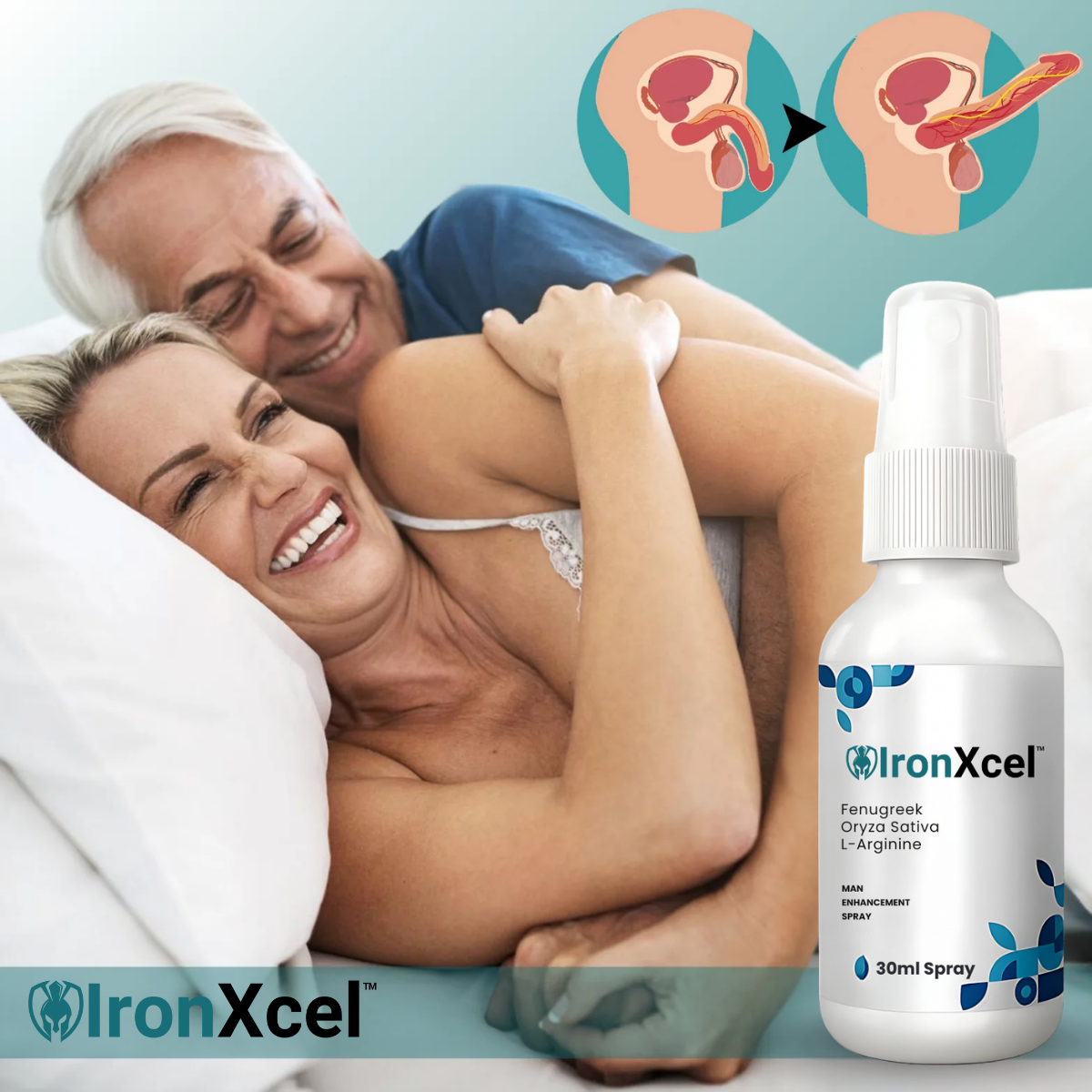 IronXcel™ — Le Spray conçu pour les hommes matures