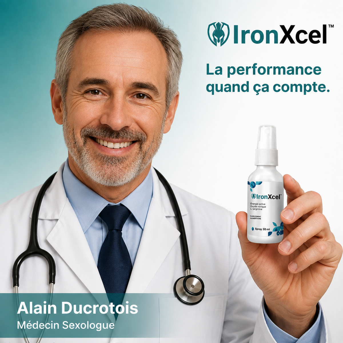 IronXcel™ — Le Spray conçu pour les hommes matures