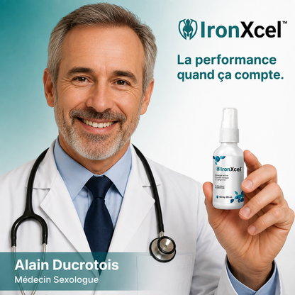 IronXcel™ — Le Spray conçu pour les hommes matures